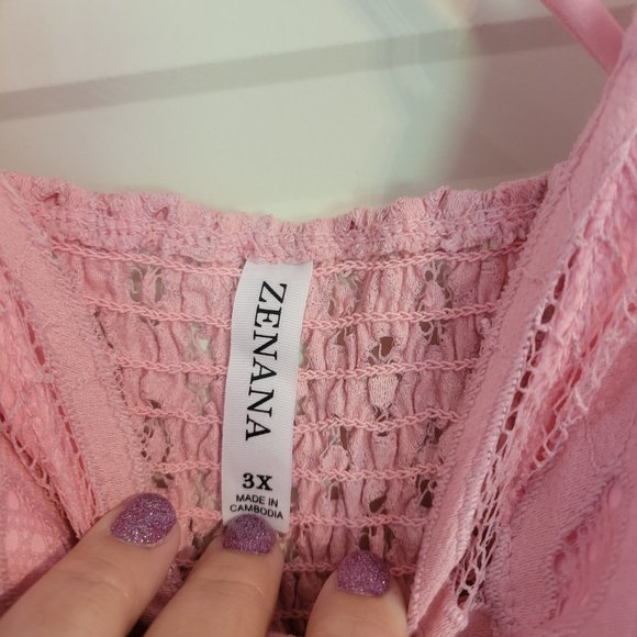 Pink Ruffle top - Picture 2 of 3